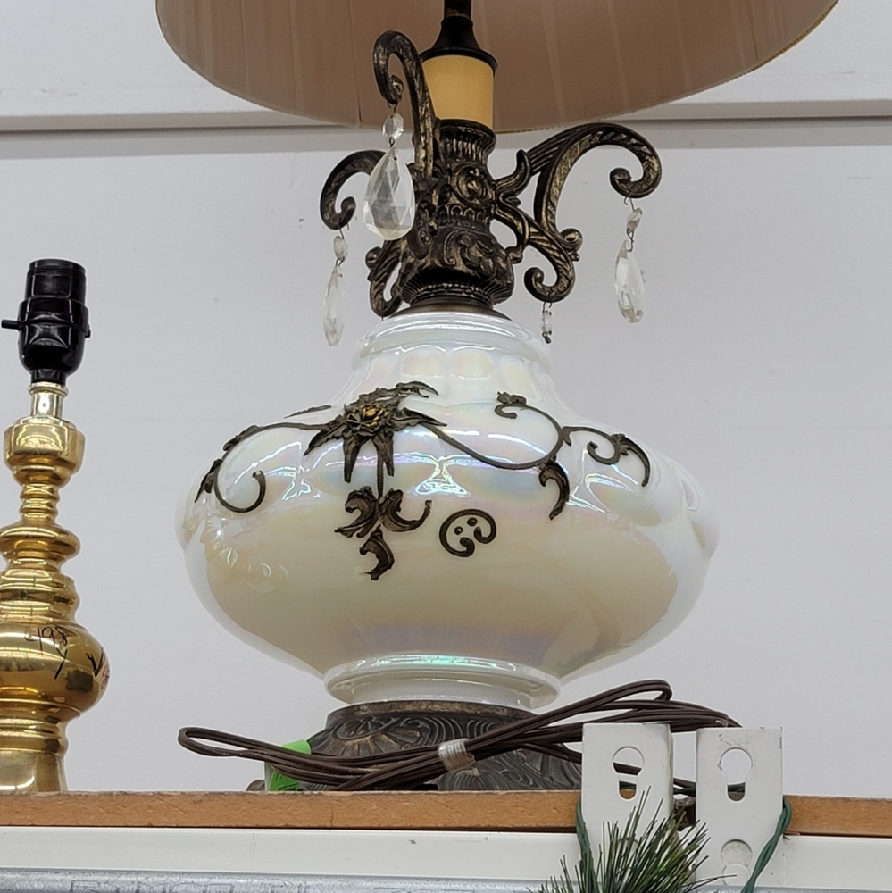 Mid Century Falkenstein lamp & vase